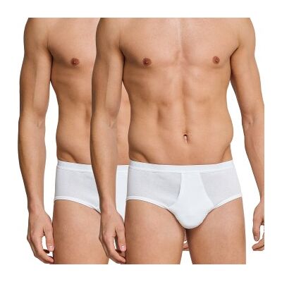 Schiesser 2P Original Classics Fine Rib Sport Briefs Weiß Baumwolle Medium Herren Schiesser 2P Original Classics Fine Rib Sport Briefs Weiß Baumwolle Medium Herren