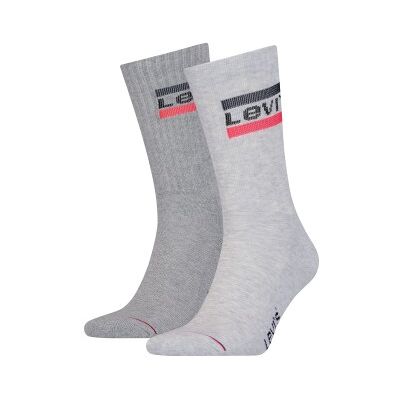 Levis 2P Sport Regular Cut Sock Grau Gr 43/46 Levis 2P Sport Regular Cut Sock Grau Gr 43/46