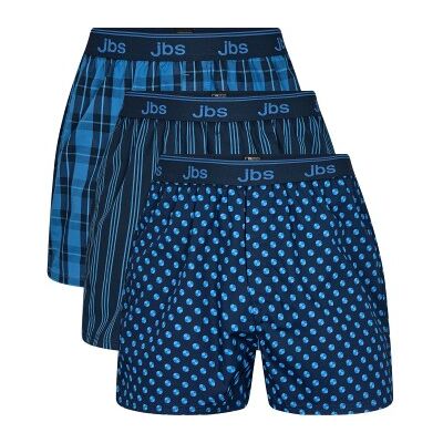 JBS 3P Organic Cotton Boxershorts Blau/Blau Ökologische Baumwolle X-Large Herren JBS 3P Organic Cotton Boxershorts Blau/Blau Ökologische Baumwolle X-Large Herren