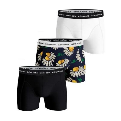 Björn Borg 3P Essential Shorts 2033 Schwarz geblümt Baumwolle XX-Large Herren Björn Borg 3P Essential Shorts 2033 Schwarz geblümt Baumwolle XX-Large Herren