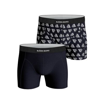 Björn Borg 2P Cotton Stretch Shorts 2112 Weiß/Marine Baumwolle X-Large Herren Björn Borg 2P Cotton Stretch Shorts 2112 Weiß/Marine Baumwolle X-Large Herren