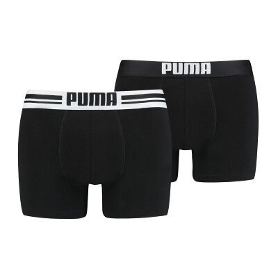 Puma 2P Everyday Placed Logo Boxer Schwarz Baumwolle X-Large Herren Puma 2P Everyday Placed Logo Boxer Schwarz Baumwolle X-Large Herren