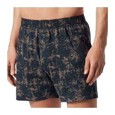 Schiesser 2P Fun Prints Boxer Shorts Schwarz/Braun Baumwolle Large Herren Schiesser 2P Fun Prints Boxer Shorts Schwarz/Braun Baumwolle Large Herren