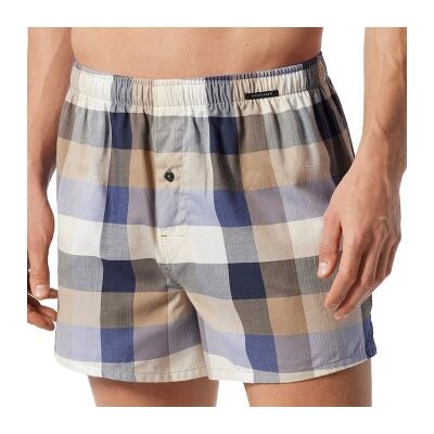 Schiesser 2P Fun Prints Boxer Shorts Beige/Blau Baumwolle X-Large Herren Schiesser 2P Fun Prints Boxer Shorts Beige/Blau Baumwolle X-Large Herren