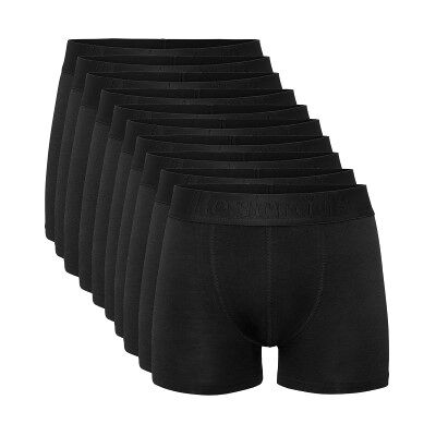 Resteröds 10P Gunnar Bamboo Boxer Brief Schwarz Medium Herren Resteröds 10P Gunnar Bamboo Boxer Brief Schwarz Medium Herren
