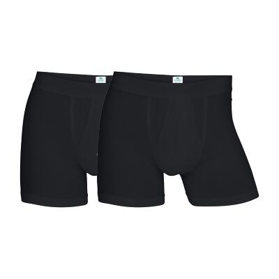 Dovre 2P Organic Cotton Boxer With Fly Schwarz Ökologische Baumwolle X-Large Herren Dovre 2P Organic Cotton Boxer With Fly Schwarz Ökologische Baumwolle X-Large Herren