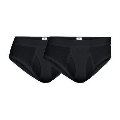 Dovre 2P Organic Cotton Brief With Fly Schwarz Ökologische Baumwolle Large Herren Dovre 2P Organic Cotton Brief With Fly Schwarz Ökologische Baumwolle Large Herren