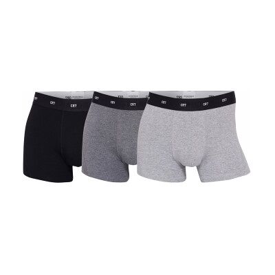 CR7 Cristiano Ronaldo 3P Bamboo Trunks Schwarz/Grau XX-Large Herren CR7 Cristiano Ronaldo 3P Bamboo Trunks Schwarz/Grau XX-Large Herren