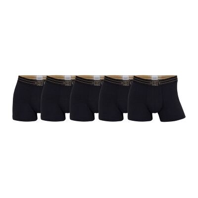 CR7 Cristiano Ronaldo 5P Cotton Trunks Schwarz/gold Baumwolle Medium Herren CR7 Cristiano Ronaldo 5P Cotton Trunks Schwarz/gold Baumwolle Medium Herren