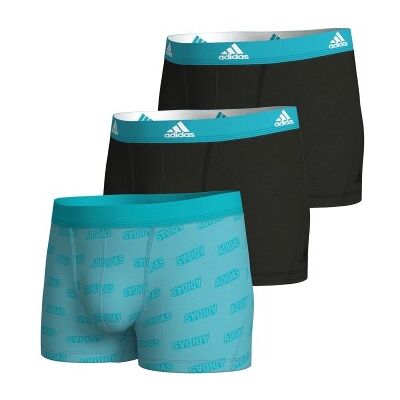 adidas 3P Active Flex Cotton Trunk Türkis Muster Baumwolle Large Herren adidas 3P Active Flex Cotton Trunk Türkis Muster Baumwolle Large Herren