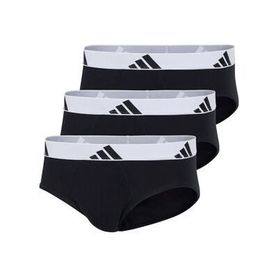adidas 3P Active Flex Cotton Brief Weiß/Schwarz Baumwolle Large Herren adidas 3P Active Flex Cotton Brief Weiß/Schwarz Baumwolle Large Herren