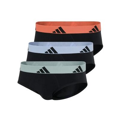 adidas 3P Active Flex Cotton Brief Schwarz/Orange Baumwolle Large Herren adidas 3P Active Flex Cotton Brief Schwarz/Orange Baumwolle Large Herren