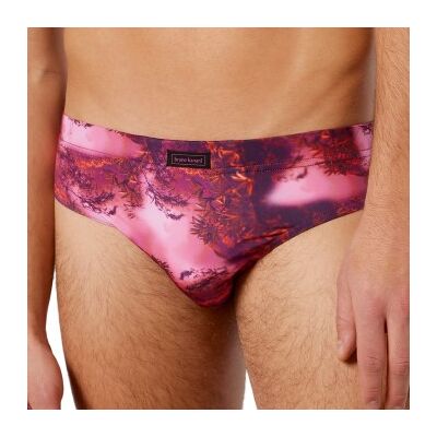 Bruno Banani Mystic Sportslip Brief Lila Polyester Small Herren Bruno Banani Mystic Sportslip Brief Lila Polyester Small Herren