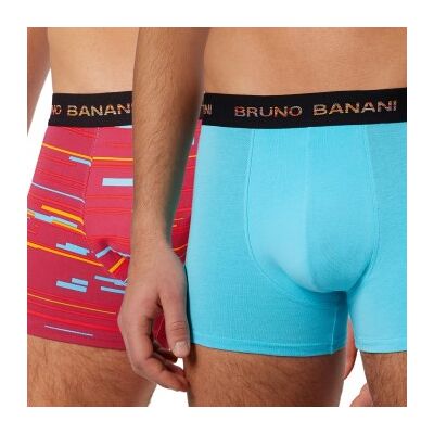Bruno Banani 2P Connect Boxer Rot/Blau Baumwolle X-Large Herren Bruno Banani 2P Connect Boxer Rot/Blau Baumwolle X-Large Herren