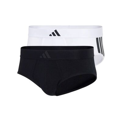 adidas 2P Active Flex Cotton 3 Stripes Brief Weiß/Schwarz Baumwolle XX-Large Herren adidas 2P Active Flex Cotton 3 Stripes Brief Weiß/Schwarz Baumwolle XX-Large Herren