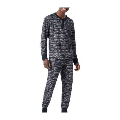 Schiesser Gift Set Pyjama and Socks Blau Muster Large Herren Schiesser Gift Set Pyjama and Socks Blau Muster Large Herren