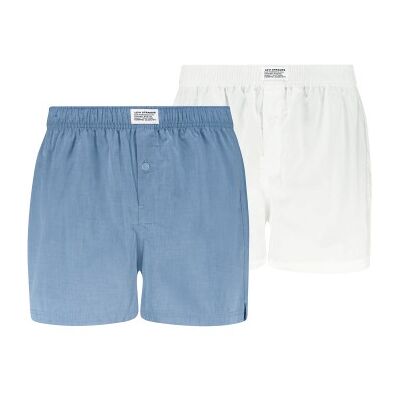 Levis 2P Men Woven Boxer Weiß/Blau Baumwolle Large Herren Levis 2P Men Woven Boxer Weiß/Blau Baumwolle Large Herren
