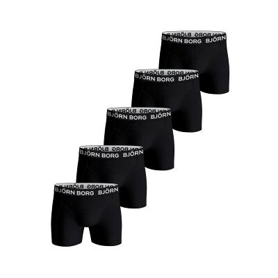 Björn Borg 5P Cotton Stretch Boxer 1719 Schwarz/Weiß Baumwolle X-Small Herren Björn Borg 5P Cotton Stretch Boxer 1719 Schwarz/Weiß Baumwolle X-Small Herren