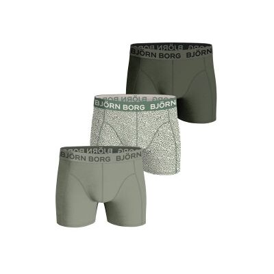 Björn Borg 3P Cotton Stretch Boxer 1721 Grün gemustert Baumwolle X-Large Herren Björn Borg 3P Cotton Stretch Boxer 1721 Grün gemustert Baumwolle X-Large Herren