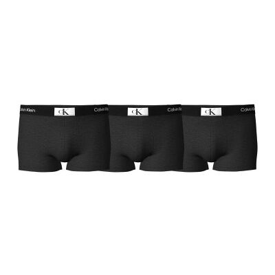 Calvin Klein 3P CK96 Cotton Trunks Schwarz Baumwolle Medium Herren Calvin Klein 3P CK96 Cotton Trunks Schwarz Baumwolle Medium Herren