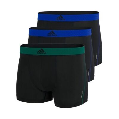 adidas 3P Sport Trunk Blau/Grün Polyester Medium Herren adidas 3P Sport Trunk Blau/Grün Polyester Medium Herren