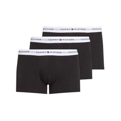 Tommy Hilfiger 3P WB Trunks Weiß/Schwarz Baumwolle Medium Herren Tommy Hilfiger 3P WB Trunks Weiß/Schwarz Baumwolle Medium Herren