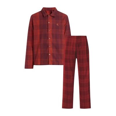 Calvin Klein Pure Flannel Pyjamas Rot Baumwolle Medium Herren Calvin Klein Pure Flannel Pyjamas Rot Baumwolle Medium Herren