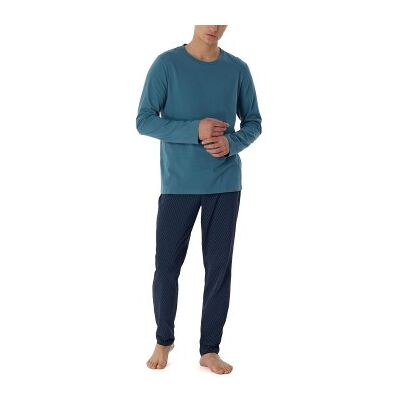 Schiesser Casual Essentials Pyjamas Marine/Blau Baumwolle 50 Herren Schiesser Casual Essentials Pyjamas Marine/Blau Baumwolle 50 Herren