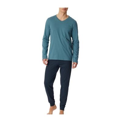 Schiesser Casual Essentials Long Sleeve Pyjamas Marine/Blau Baumwolle 52 Herren Schiesser Casual Essentials Long Sleeve Pyjamas Marine/Blau Baumwolle 52 Herren