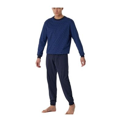 Schiesser Comfort Essentials Long Pyjamas Marine Baumwolle 50 Herren Schiesser Comfort Essentials Long Pyjamas Marine Baumwolle 50 Herren