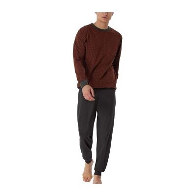 Schiesser Comfort Essentials Long Pyjamas Marine/Rot Baumwolle 50 Herren Schiesser Comfort Essentials Long Pyjamas Marine/Rot Baumwolle 50 Herren