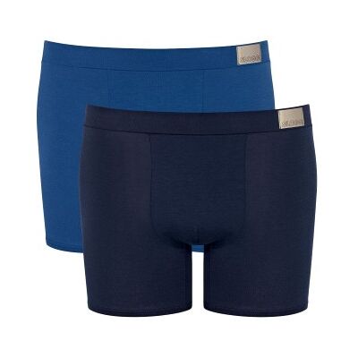 Sloggi 2P Men GO Natural Short Blau Baumwolle X-Large Herren Sloggi 2P Men GO Natural Short Blau Baumwolle X-Large Herren
