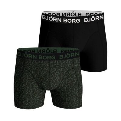 Björn Borg Bjorn Borg Bamboo Cotton Blend Boxer 2P Schwarz/Grün X-Large Herren Björn Borg Bjorn Borg Bamboo Cotton Blend Boxer 2P Schwarz/Grün X-Large Herren