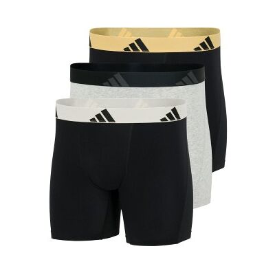 adidas 3P Active Flex Cotton Boxer Brief Grau/Schwarz Baumwolle X-Large Herren adidas 3P Active Flex Cotton Boxer Brief Grau/Schwarz Baumwolle X-Large Herren
