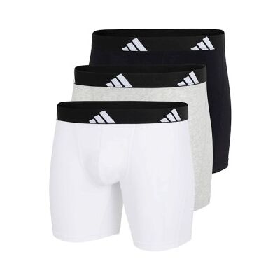 adidas 3P Active Flex Cotton Boxer Brief Weiß/Grau Baumwolle Medium Herren adidas 3P Active Flex Cotton Boxer Brief Weiß/Grau Baumwolle Medium Herren