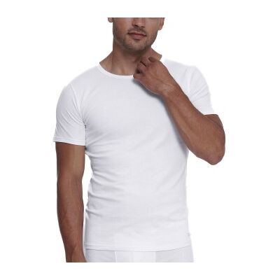 Sloggi 2P Men ABC O Neck T Shirt Weiß Baumwolle Large Herren Sloggi 2P Men ABC O Neck T Shirt Weiß Baumwolle Large Herren