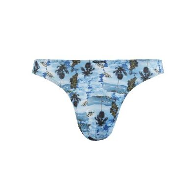 Bruno Banani Long Beach String Blau Muster Polyamid Large Herren Bruno Banani Long Beach String Blau Muster Polyamid Large Herren