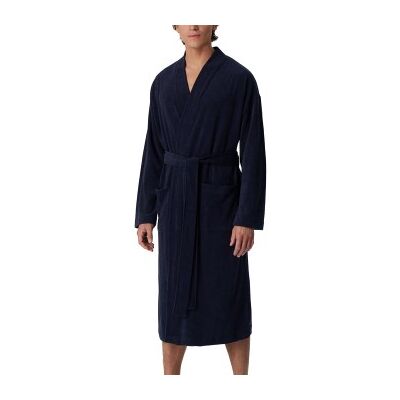 Schiesser Terry Bathrobe Marine X-Large Herren Schiesser Terry Bathrobe Marine X-Large Herren