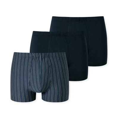 Schiesser 3P 95-5 Essential Shorts Blau Muster Baumwolle Large Herren Schiesser 3P 95-5 Essential Shorts Blau Muster Baumwolle Large Herren