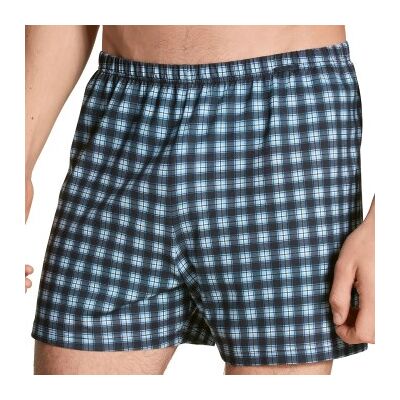 Calida 2P Prints Benefit Boxers Hellblau/kariert Baumwolle XX-Large Herren Calida 2P Prints Benefit Boxers Hellblau/kariert Baumwolle XX-Large Herren