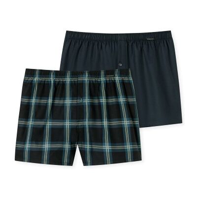 Schiesser 2P Boxershorts multipack Braun gemustert Baumwolle Large Herren Schiesser 2P Boxershorts multipack Braun gemustert Baumwolle Large Herren
