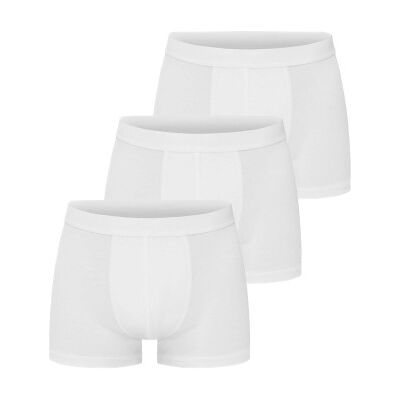 Bread & Boxers Bread and Boxers Trunks 3P Weiß Ökologische Baumwolle Medium Herren Bread & Boxers Bread and Boxers Trunks 3P Weiß Ökologische Baumwolle Medium Herren