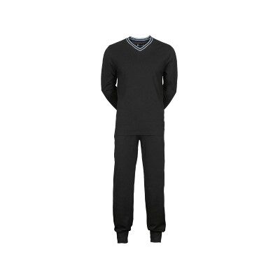 JBS V-Neck Jersey Pyjamas Schwarz Baumwolle Medium Herren JBS V-Neck Jersey Pyjamas Schwarz Baumwolle Medium Herren