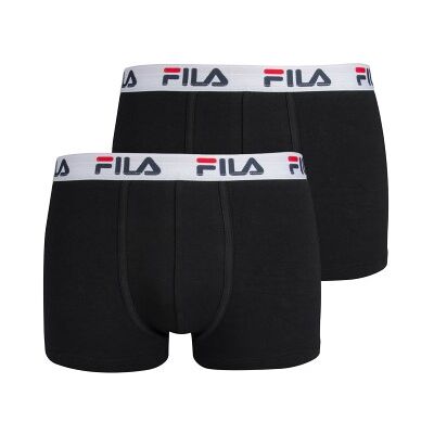 FILA 2P Urban Boxers Schwarz Baumwolle X-Large Herren FILA 2P Urban Boxers Schwarz Baumwolle X-Large Herren