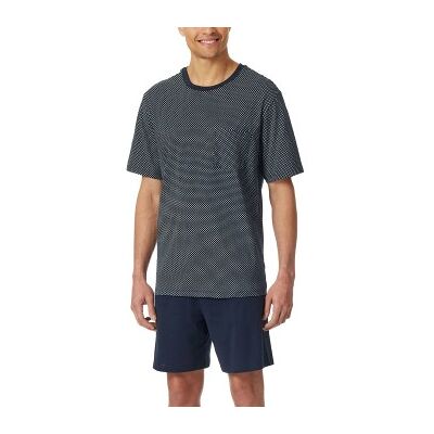 Schiesser Comfort Essentials Short Pyjama Dunkelblau Baumwolle Large Herren Schiesser Comfort Essentials Short Pyjama Dunkelblau Baumwolle Large Herren