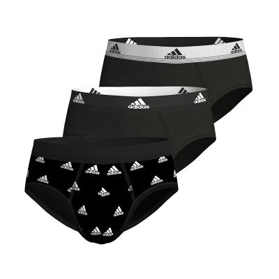 adidas 3P Active Flex Cotton Brief CL1 Schwarz/Weiß Baumwolle Large Herren adidas 3P Active Flex Cotton Brief CL1 Schwarz/Weiß Baumwolle Large Herren