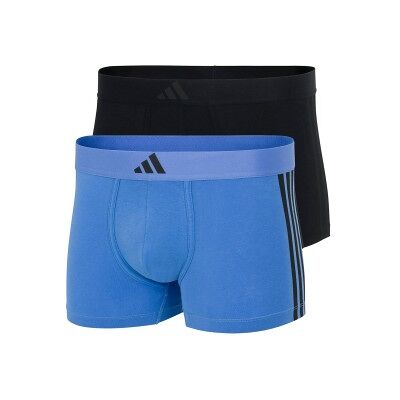 adidas 2P Active Flex Cotton 3 Stripes Low Rise Trunk Schwarz/Blau Baumwolle Large Herren adidas 2P Active Flex Cotton 3 Stripes Low Rise Trunk Schwarz/Blau Baumwolle Large Herren