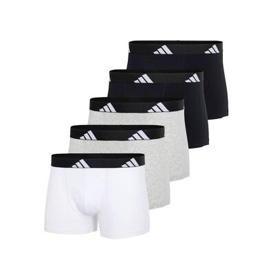 adidas 5P Active Flex Trunks Weiß/Grau Baumwolle Medium Herren adidas 5P Active Flex Trunks Weiß/Grau Baumwolle Medium Herren