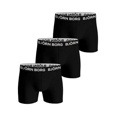 Björn Borg 3P Bamboo Cotton Blend Boxers Schwarz Large Herren Björn Borg 3P Bamboo Cotton Blend Boxers Schwarz Large Herren