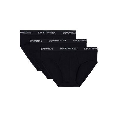 Emporio Armani Armani Stretch Jersey Briefs 3P Schwarz Baumwolle X-Large Herren Emporio Armani Armani Stretch Jersey Briefs 3P Schwarz Baumwolle X-Large Herren